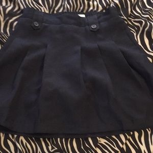 Plain navy blue school skirt